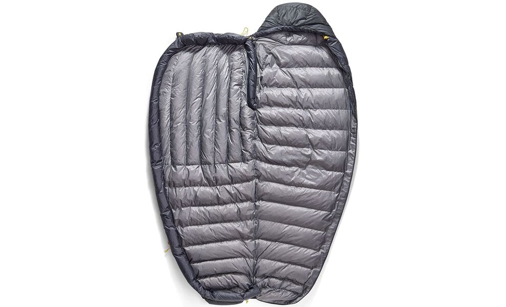 Демісезонний пуховий спальник Sea to Summit Spark Pro -9C 2025 - Long до -9°C: з капюшоном, Максимальний зріст користувача: 198, Колір: Beluga Black, Сторона застібки: ліва, зображення 5