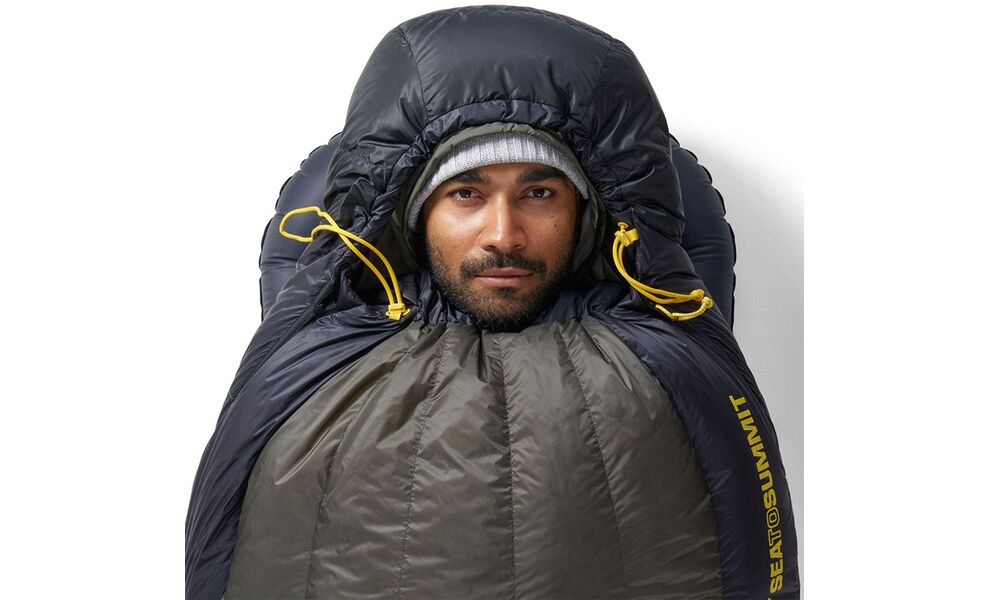 Демісезонний пуховий спальник Sea to Summit Spark Pro -9C 2025 - Long до -9°C: з капюшоном, Максимальний зріст користувача: 198, Колір: Beluga Black, Сторона застібки: ліва, зображення 12