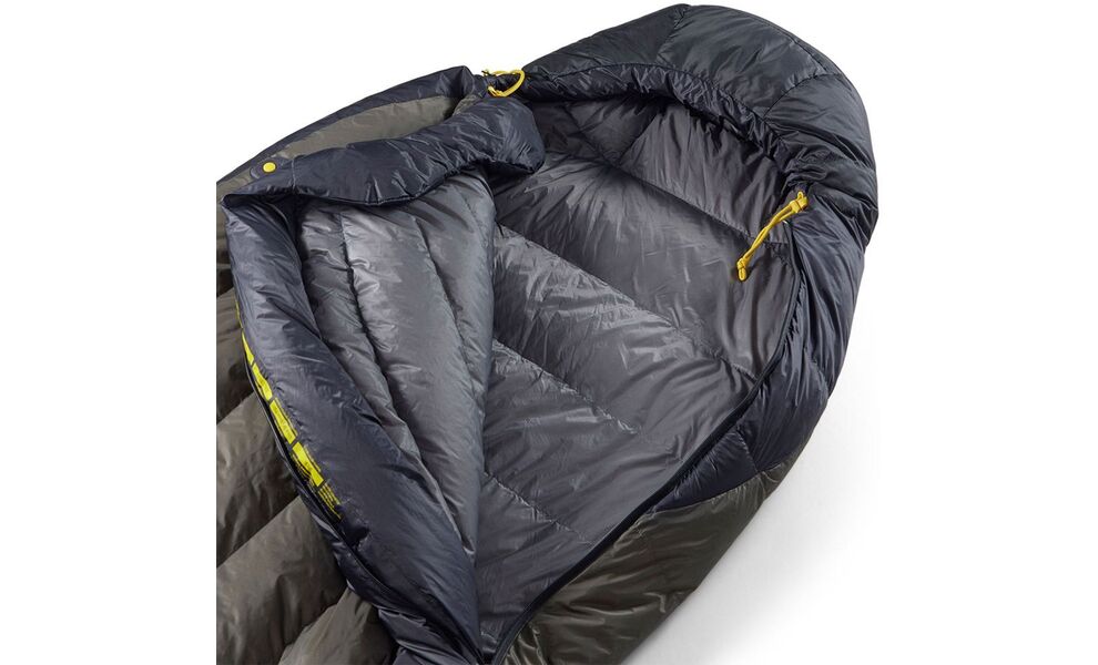 Демісезонний пуховий спальник Sea to Summit Spark Pro -9C 2025 - Long до -9°C: з капюшоном, Максимальний зріст користувача: 198, Колір: Beluga Black, Сторона застібки: ліва, зображення 6