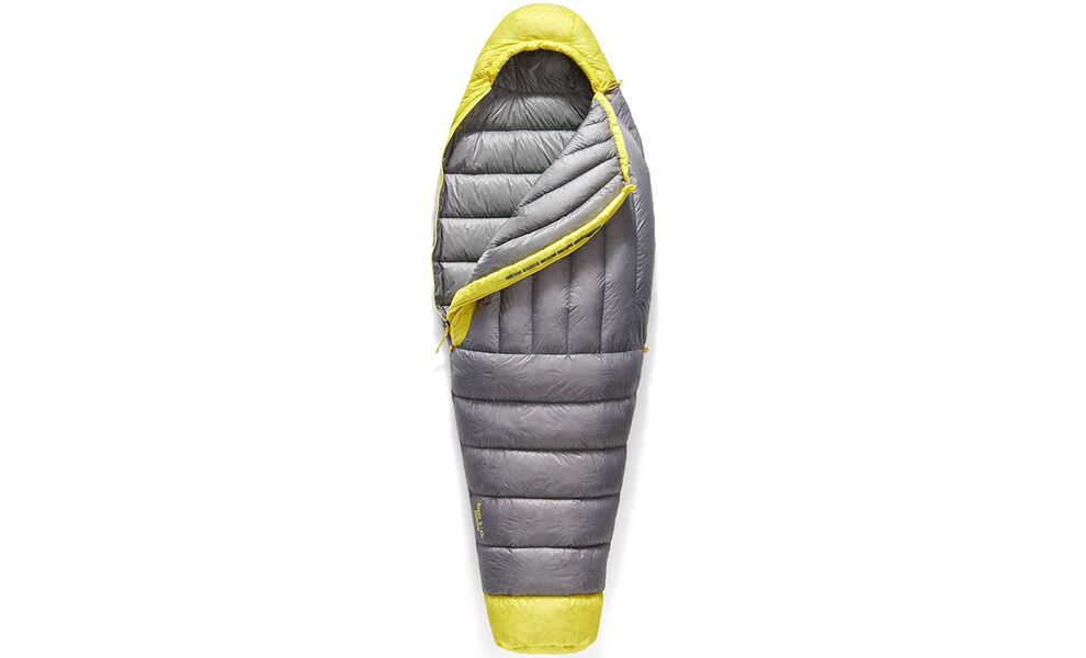 Демісезонний пуховий спальник Sea to Summit Spark Women's -1C - Long до -7°C: з капюшоном, Максимальний зріст користувача: 185, Колір: Pewter Grey, Сторона застібки: права, зображення 3