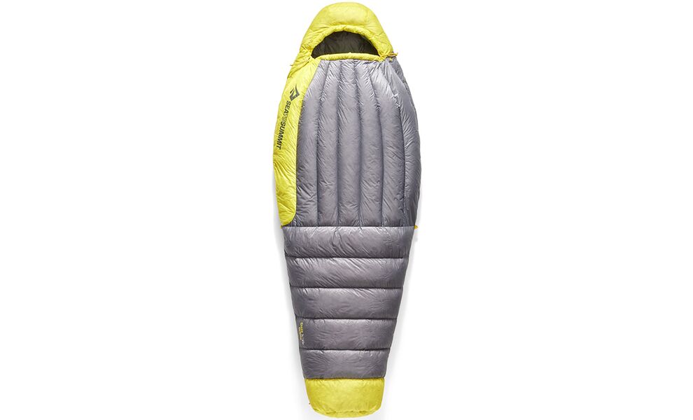 Літній пуховий спальник Sea to Summit Spark Women's +7C - Regular до 4°C: з капюшоном, Максимальний зріст користувача: 170, Колір: Pewter Grey, Сторона застібки: права, зображення 2