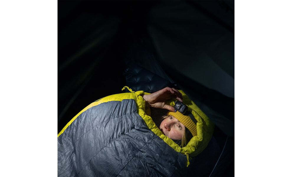 Демісезонний пуховий спальник Sea to Summit Spark Women's -9C - Long до -15°C: з капюшоном, Максимальний зріст користувача: 185, Колір: Pewter Grey, Сторона застібки: права, зображення 16