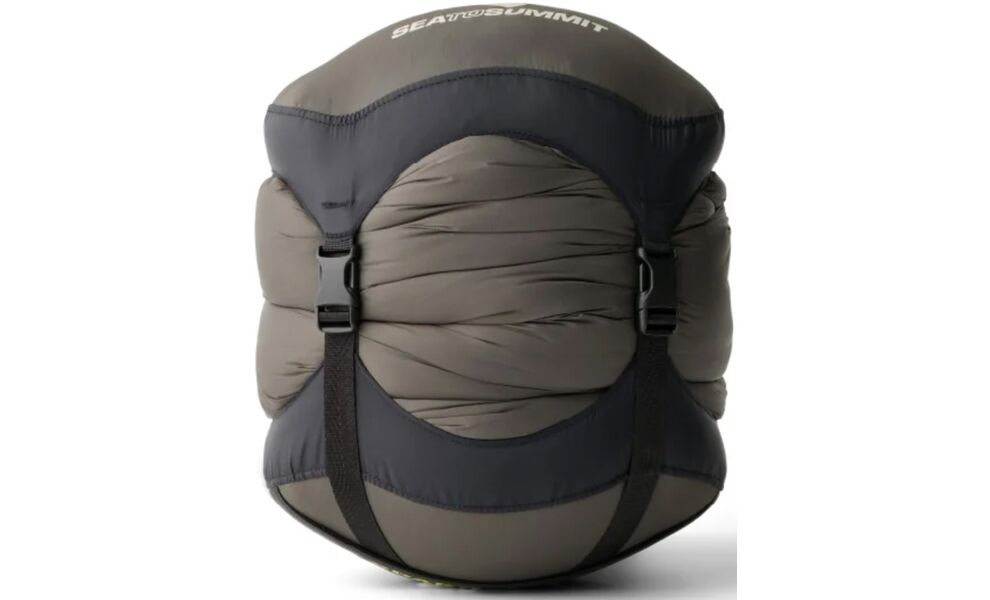 Демісезонний пуховий спальник Sea to Summit Spark Women's -9C - Long до -15°C: з капюшоном, Максимальний зріст користувача: 185, Колір: Pewter Grey, Сторона застібки: права, зображення 13