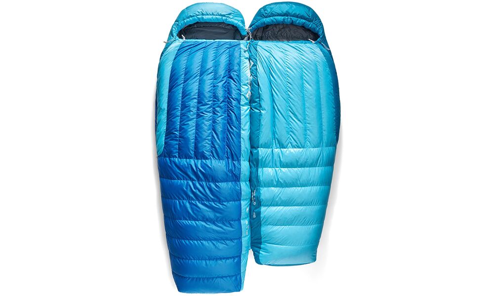 Демісезонний пуховий спальник Sea to Summit Trek -9C - Long до -9°C: з капюшоном, Максимальний зріст користувача: 198, Колір: Snorkel Blue, Сторона застібки: ліва, зображення 6