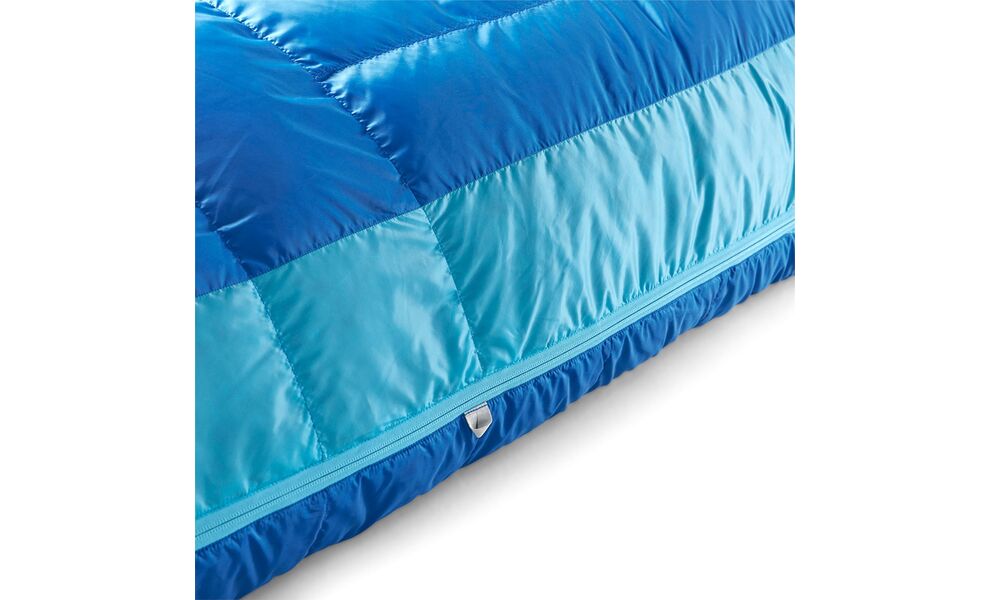 Демісезонний пуховий спальник Sea to Summit Trek -9C - Long до -9°C: з капюшоном, Максимальний зріст користувача: 198, Колір: Snorkel Blue, Сторона застібки: ліва, зображення 8