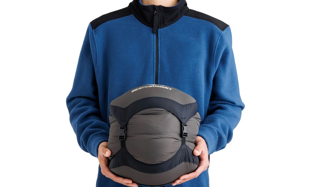 Демісезонний пуховий спальник Sea to Summit Trek -9C - Long до -9°C: з капюшоном, Максимальний зріст користувача: 198, Колір: Snorkel Blue, Сторона застібки: ліва, зображення 15