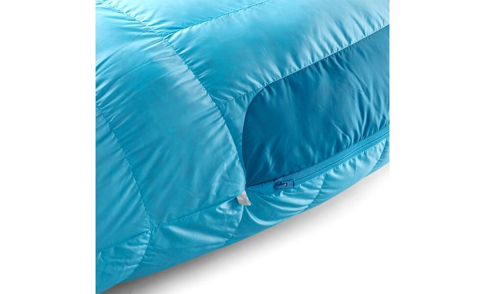 Демісезонний пуховий спальник Sea to Summit Trek Women's -9C - Regular до -16°C: з капюшоном, Максимальний зріст користувача: 170, Колір: Blue Atoll, Сторона застібки: права, зображення 6