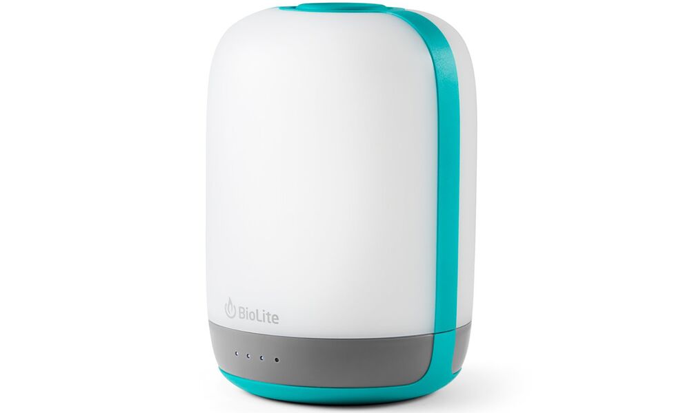 Кемпінговий ліхтар з функцією павербанк BioLite Alpenglow 500 (Teal): RGB-світло, Micro USB, Колір корпусу: Teal, зображення 2