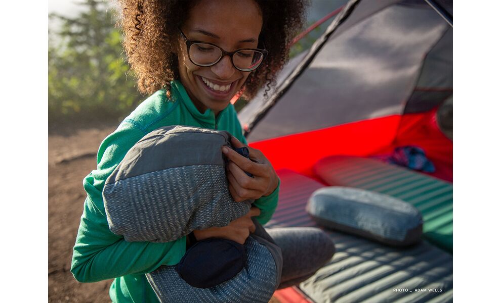 Туристична надувна подушка Therm-a-Rest Air - Regular (Blue Woven), Тип розміру: Regular, Колір виробника: Blue Woven, зображення 4