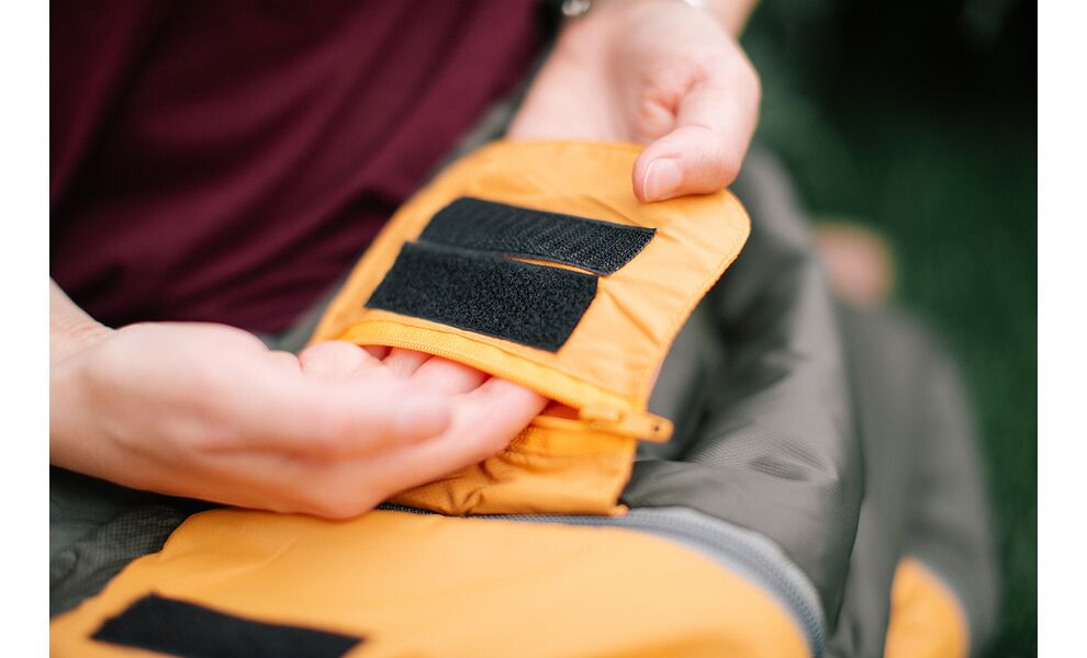 Літній кемпінговий спальник-ковдра Tramp Airy Light (Yellow) до 10°C, Максимальний зріст користувача: 185, Колір: Yellow/Grey, Сторона застібки: права, зображення 26