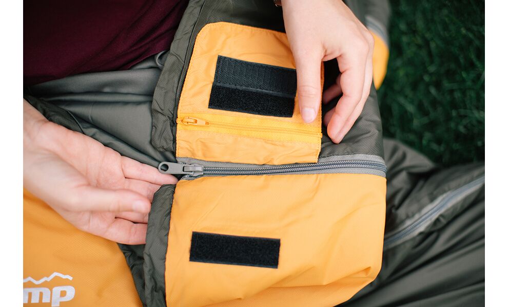 Літній кемпінговий спальник-ковдра Tramp Airy Light (Yellow) до 10°C, Максимальний зріст користувача: 185, Колір: Yellow/Grey, Сторона застібки: ліва, зображення 28