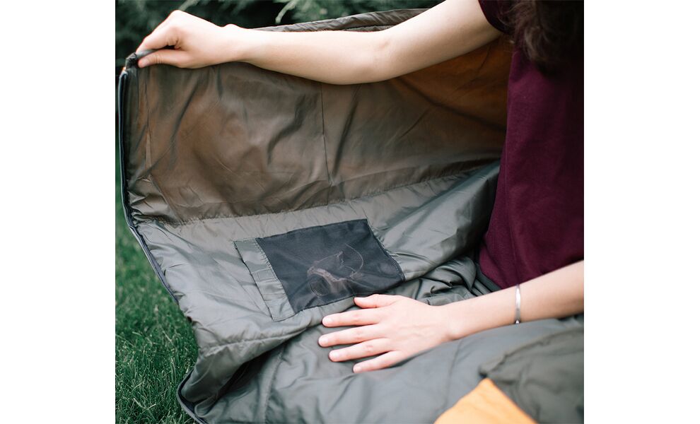 Літній кемпінговий спальник-ковдра Tramp Airy Light (Yellow) до 10°C, Максимальний зріст користувача: 185, Колір: Yellow/Grey, Сторона застібки: ліва, зображення 33