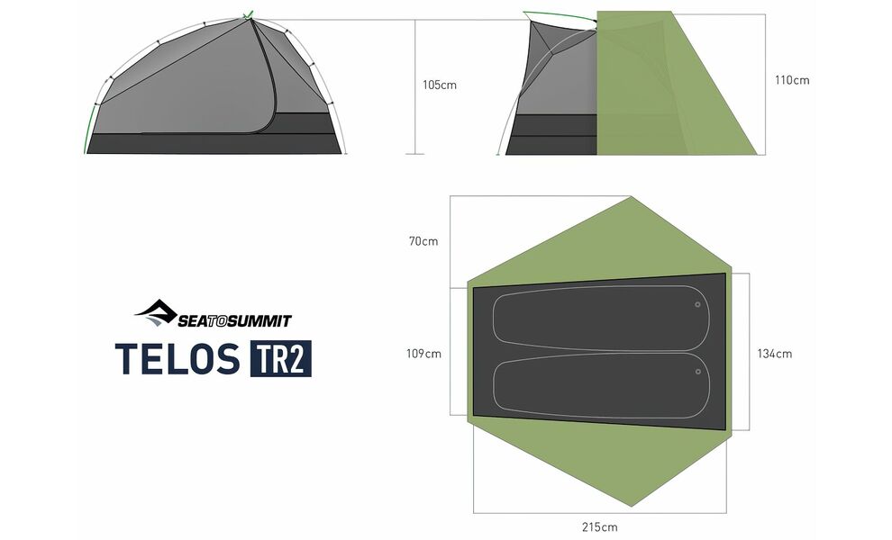 Додаткова підлога Sea to Summit - Bigfoot (Telos TR2), зображення 2