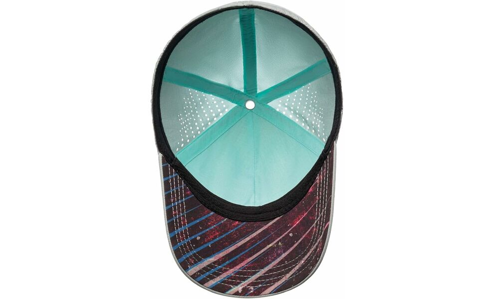 Кепка BUFF® Trek (Collage Aqua), Колір виробника: Collage Aqua, Тип розміру: S/M, зображення 2