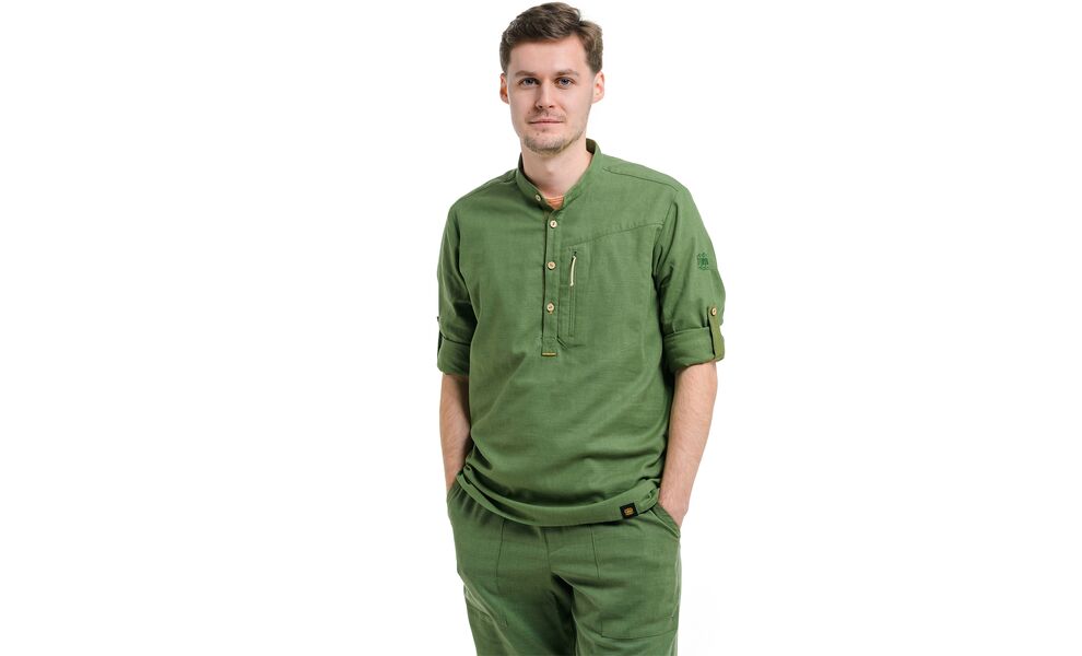 Сорочка чоловіча Turbat Madeira Hemp (Bronze Green), Колір виробника: Bronze Green, Розмір: M, зображення 6