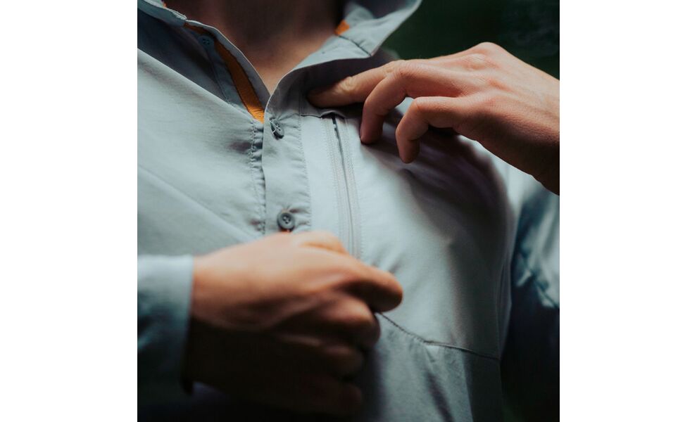 Сорочка чоловіча Turbat Maya Hood Trek (Glacier Grey), Колір виробника: Glacier Grey, Розмір: XXL, зображення 8