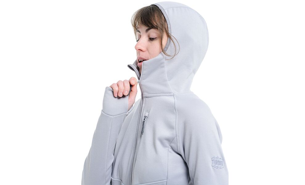 Толстовка жіноча Turbat Peak (Vapor Grey), Колір виробника: Vapor Grey, Розмір: S, зображення 7