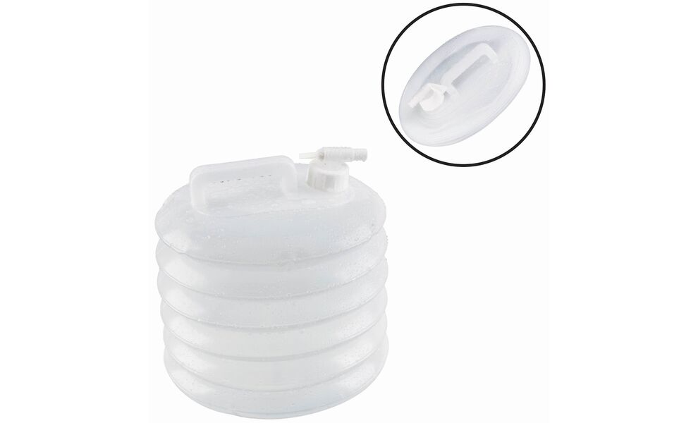 Туристична складна каністра для води з краном AceCamp Jerrycan на 8 л, Об'єм: 8, Колір виробника: Grey, зображення 2