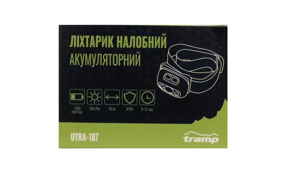 Налобний ліхтар акумуляторний з сенсорним керуванням Tramp UTRA-187: Micro USB, зображення 8