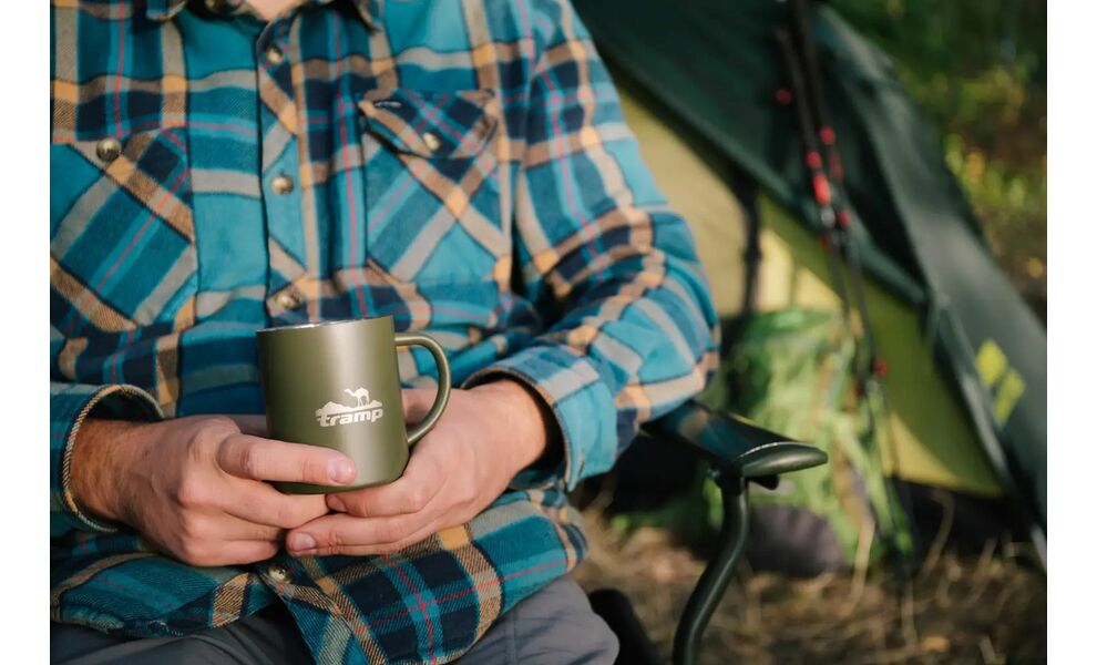 Туристична термочашка Tramp UTRC-010 (Olive) на 400 мл, нержавіюча сталь, Об'єм: 400, Колір: Olive, зображення 6