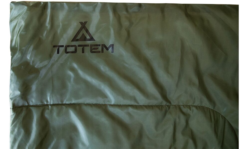 Літній кемпінговий спальник-ковдра Totem Woodcock XXL до 10°C: широкий, Максимальний зріст користувача: 200, Колір: Green, Сторона застібки: ліва, зображення 5