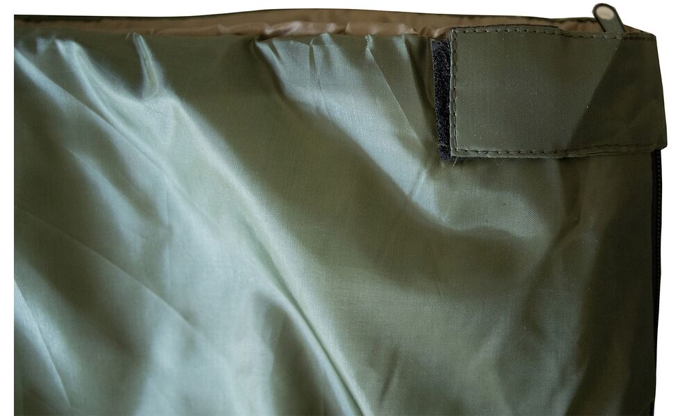 Літній кемпінговий спальник-ковдра Totem Woodcock до 10°C, Максимальний зріст користувача: 200, Колір: Green, Сторона застібки: ліва, зображення 6