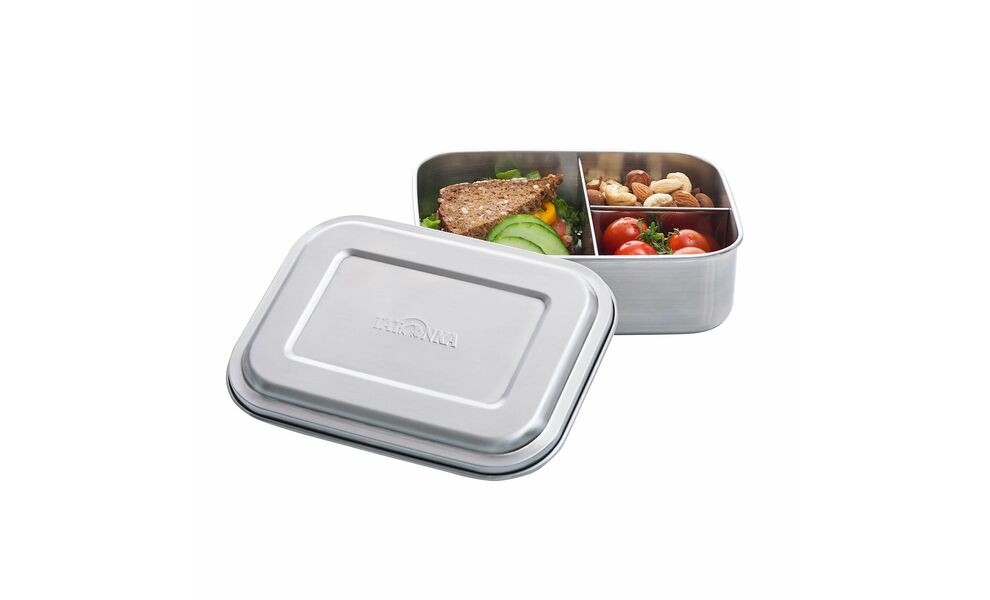 Туристичний ланчбокс з 3 відділеннями Tatonka Lunch Box III на 1000 мл, нержавіюча сталь, Тип контейнеру: 3 відділення, Об'єм: 1000, зображення 3