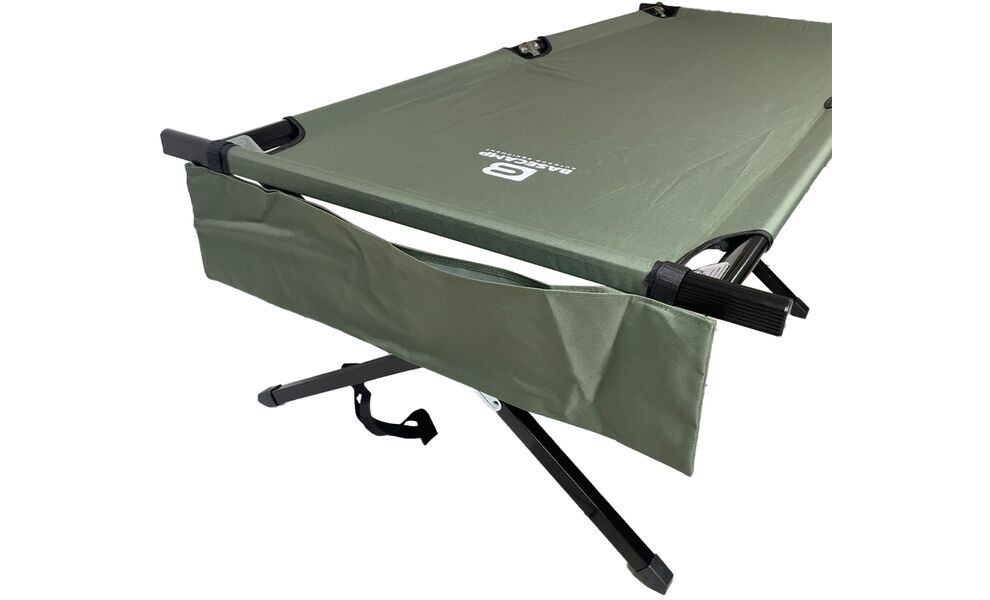 Розкладне туристичне ліжко BaseCamp Camping Bed (Olive Green), Колір виробника: Olive Green, зображення 2
