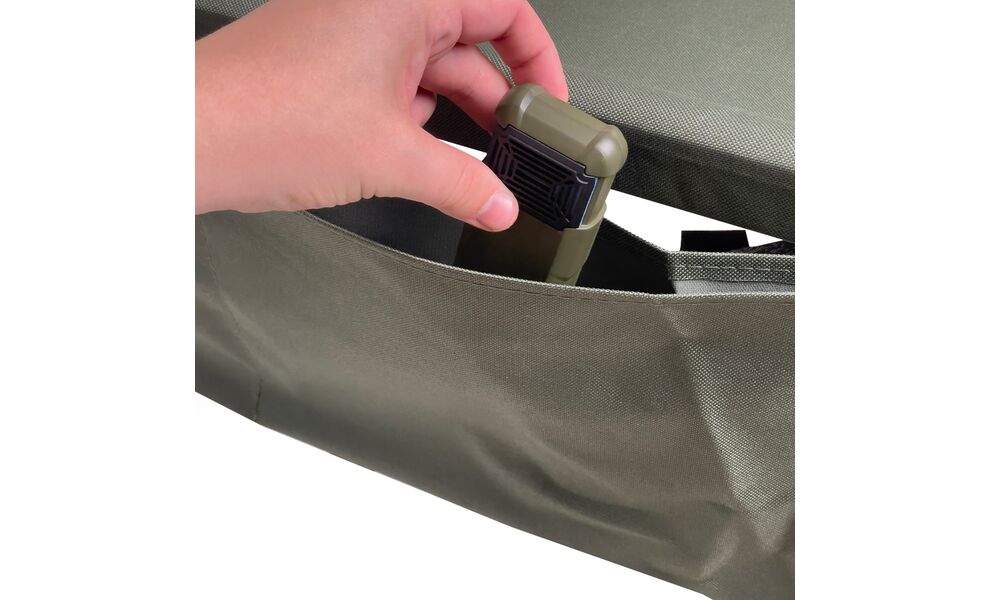 Розкладне туристичне ліжко BaseCamp Camping Bed (Olive Green), Колір виробника: Olive Green, зображення 5