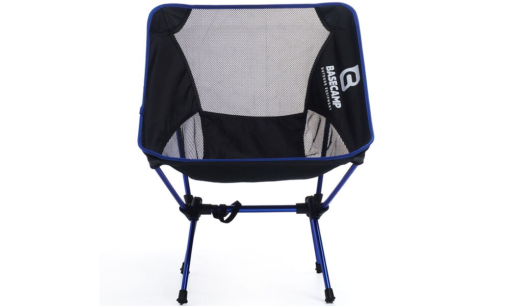 Розкладний стілець BaseCamp Compact (Black/Blue), Колір виробника: Black/Blue, зображення 2