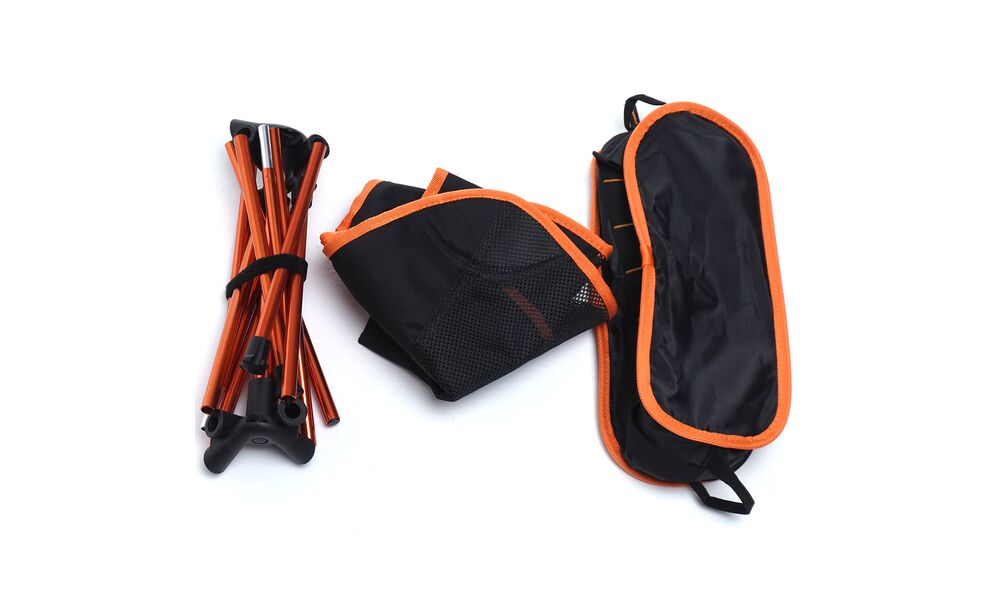 Розкладний стілець BaseCamp Compact (Black/Orange), Колір виробника: Black/Orange, зображення 7