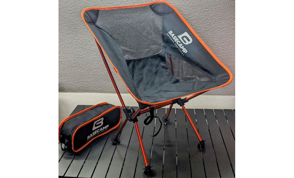 Розкладний стілець BaseCamp Compact (Black/Orange), Колір виробника: Black/Orange, зображення 8
