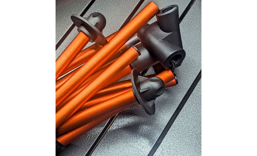 Розкладний стілець BaseCamp Compact (Black/Orange), Колір виробника: Black/Orange, зображення 5