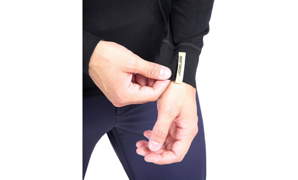 Термокофта чоловіча Sensor Merino Active (Black), Колір виробника: Black, Розмір виробника: XXL, зображення 12
