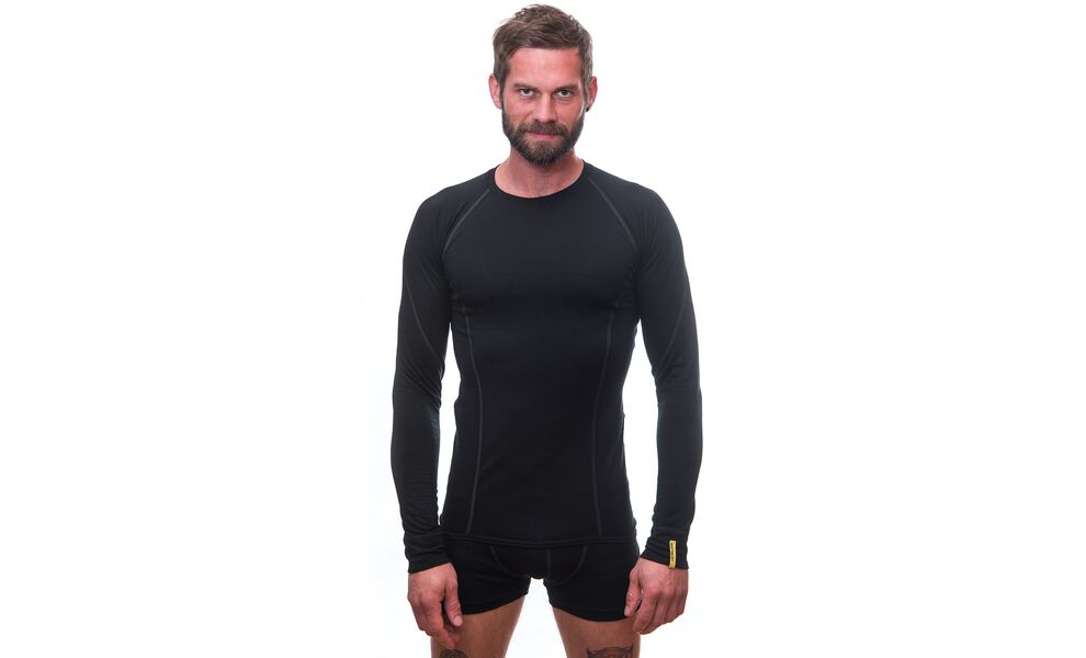 Термокофта чоловіча Sensor Merino Active (Black), Колір виробника: Black, Розмір виробника: S, зображення 3