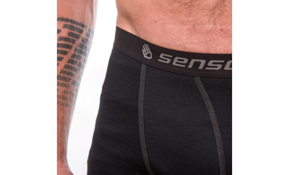 Термотруси чоловічі Sensor Merino Active (Black), Колір виробника: Black, Розмір: M, зображення 4