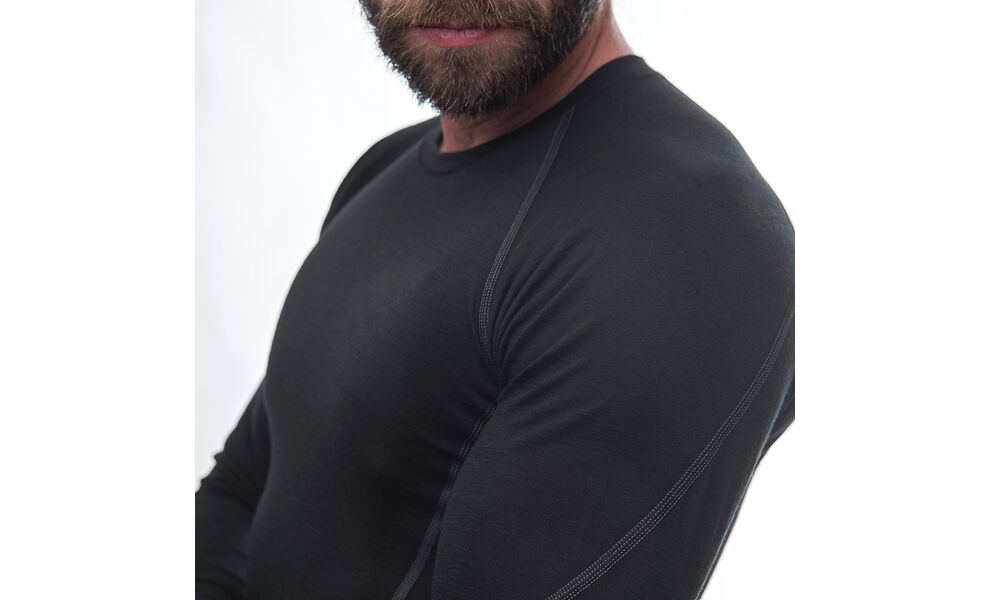 Термокофта чоловіча Sensor Merino Active (Black), Колір виробника: Black, Розмір виробника: M, зображення 5