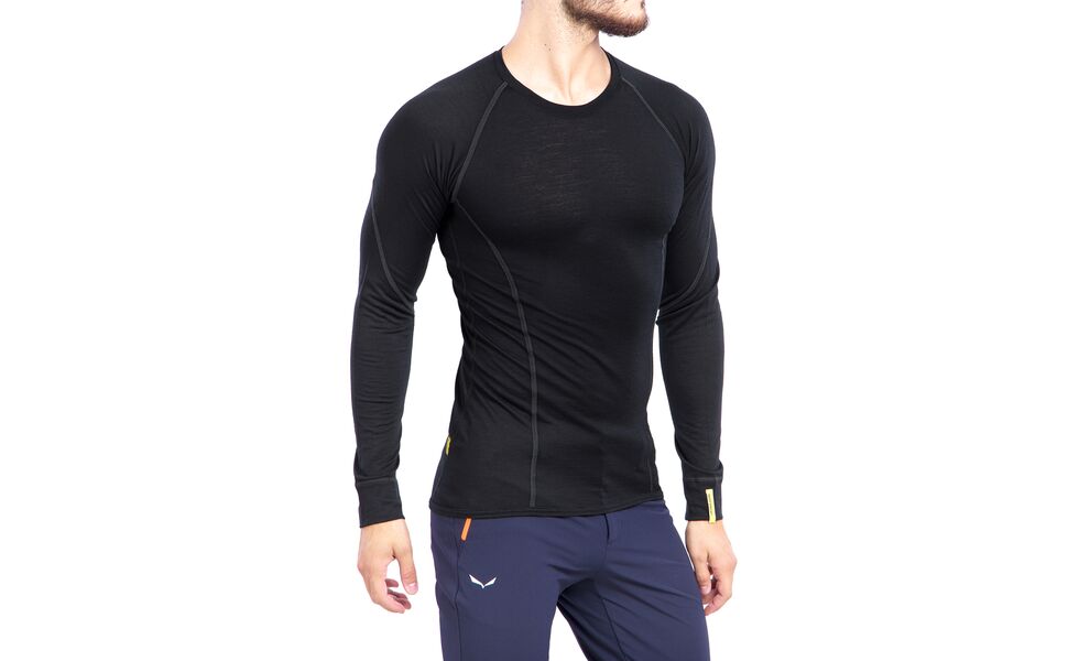 Термокофта чоловіча Sensor Merino Active (Black), Колір виробника: Black, Розмір виробника: S, зображення 8