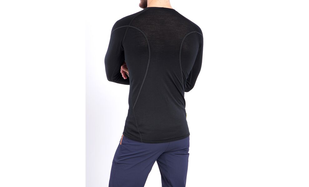 Термокофта чоловіча Sensor Merino Active (Black), Колір виробника: Black, Розмір виробника: XL, зображення 9