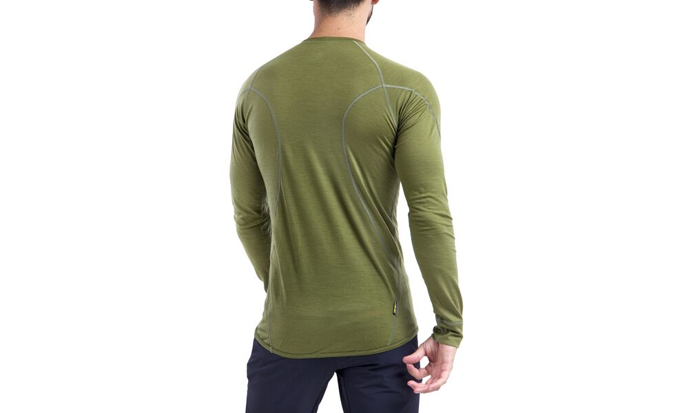 Термокофта чоловіча Sensor Merino Active (Safari), Колір виробника: Safari, Розмір виробника: M, зображення 10