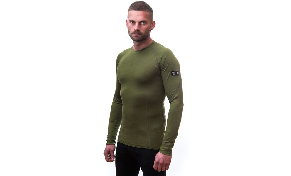 Термокофта чоловіча Sensor Merino Active (Safari), Колір виробника: Safari, Розмір виробника: XL, зображення 2