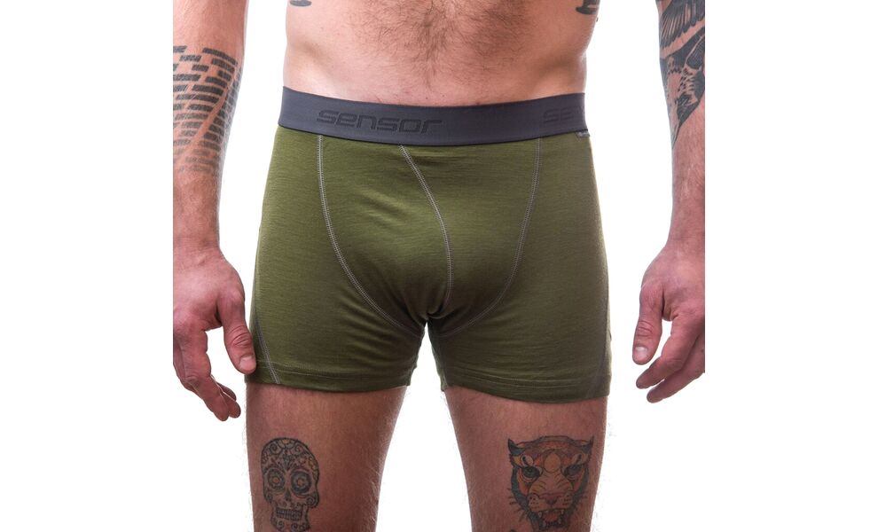 Термотруси чоловічі Sensor Merino Active (Safari), Колір виробника: Safari, Розмір: S, зображення 2