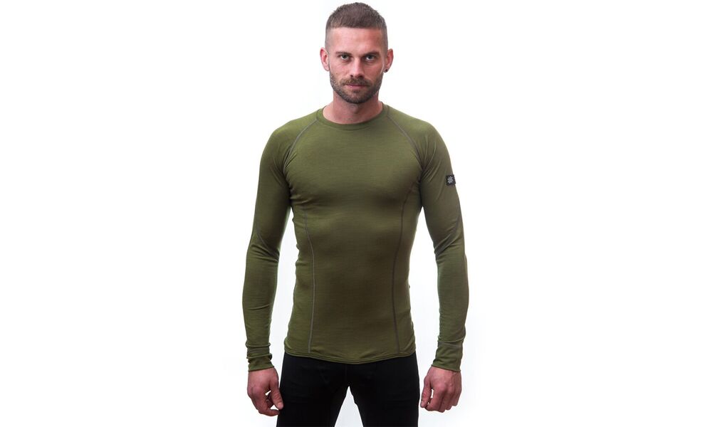 Термокофта чоловіча Sensor Merino Active (Safari), Колір виробника: Safari, Розмір виробника: XL, зображення 3