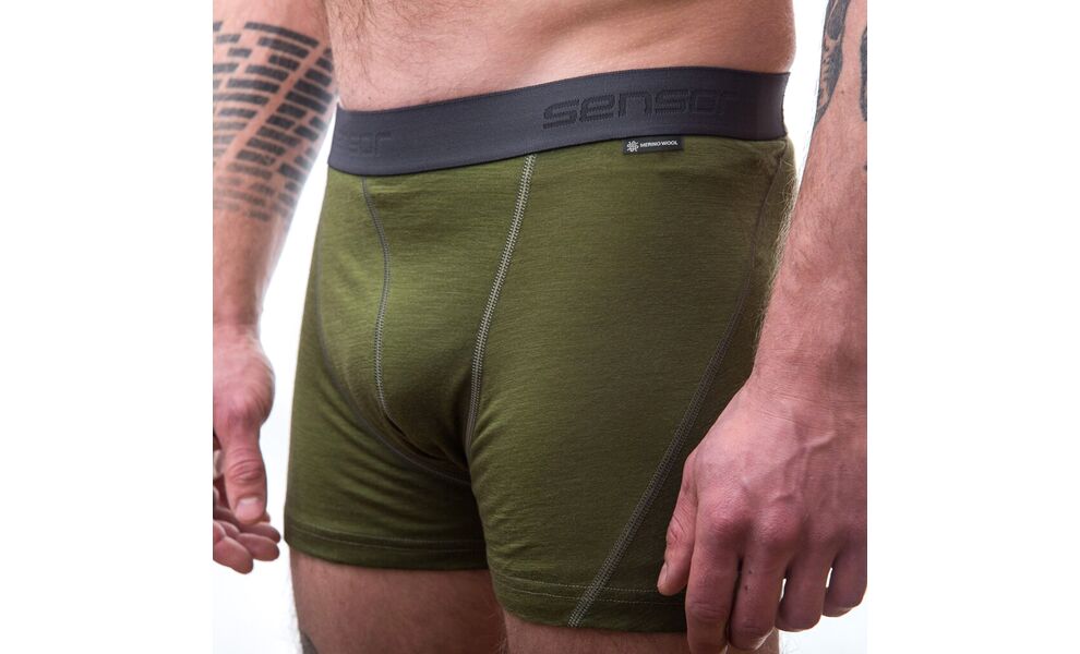 Термотруси чоловічі Sensor Merino Active (Safari), Колір виробника: Safari, Розмір: S, зображення 4