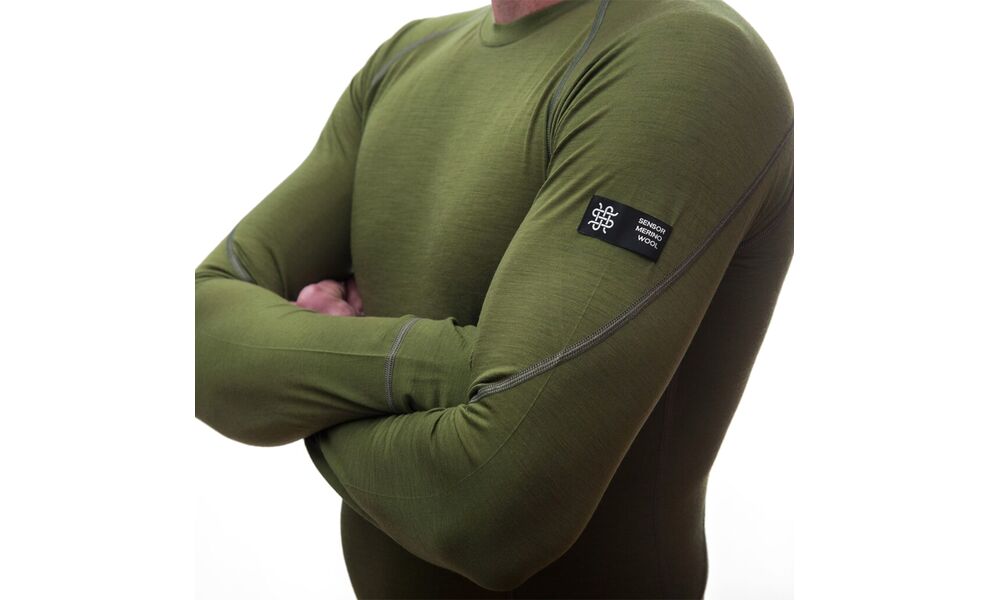 Термокофта чоловіча Sensor Merino Active (Safari), Колір виробника: Safari, Розмір виробника: L, зображення 5