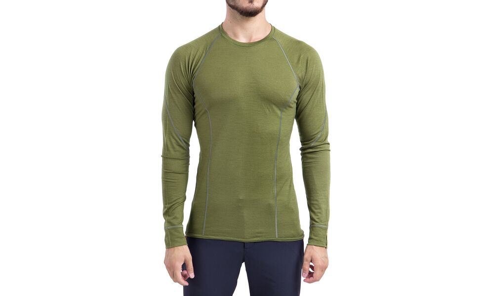 Термокофта чоловіча Sensor Merino Active (Safari), Колір виробника: Safari, Розмір виробника: XXL, зображення 6