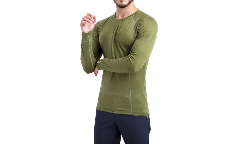 Термокофта чоловіча Sensor Merino Active (Safari), Колір виробника: Safari, Розмір виробника: L, зображення 7