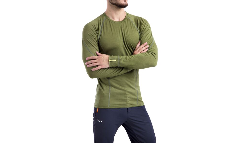 Термокофта чоловіча Sensor Merino Active (Safari), Колір виробника: Safari, Розмір виробника: XXL, зображення 8