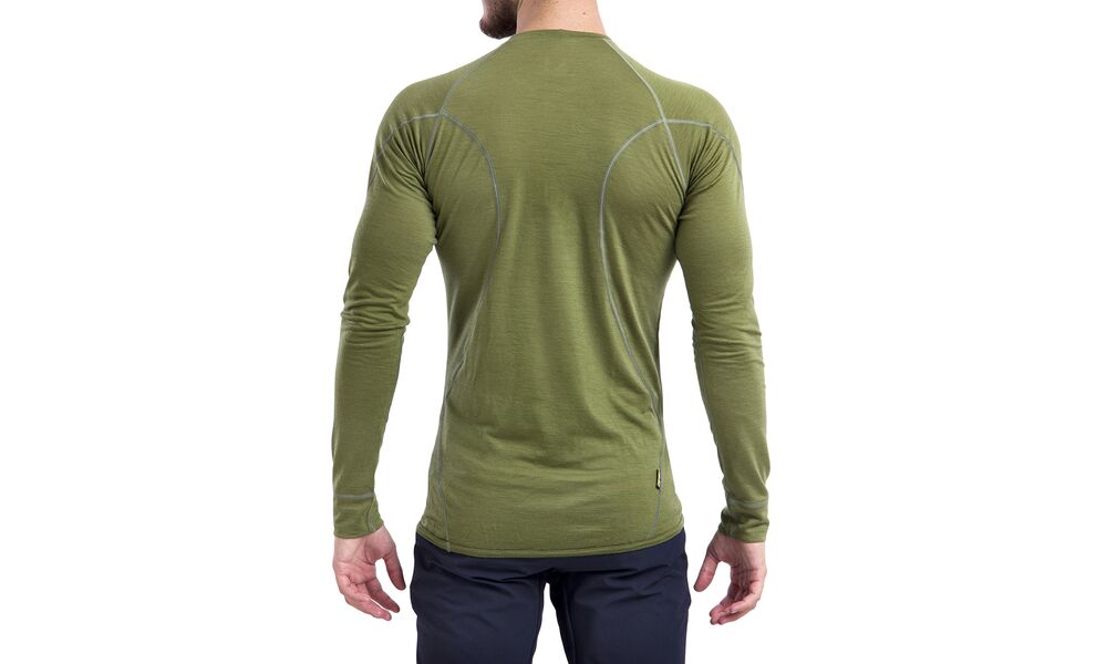 Термокофта чоловіча Sensor Merino Active (Safari), Колір виробника: Safari, Розмір виробника: M, зображення 9