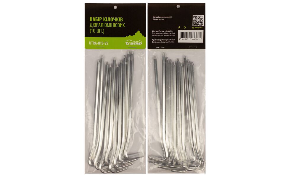 Набір кілочків Tramp UTRA-013 ALU Peg V2 (180 мм), 10 шт., зображення 4